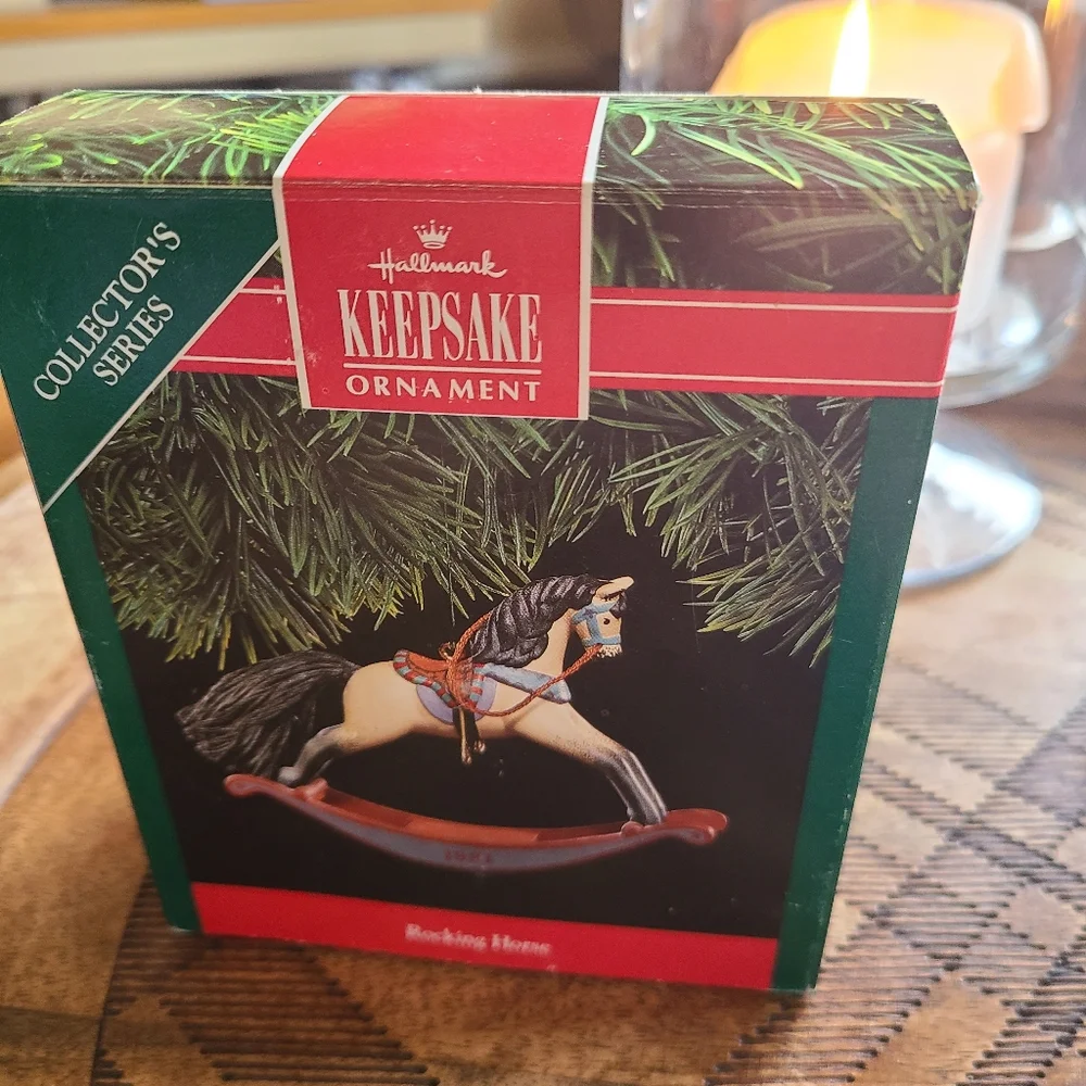 Hallmark 1991 rocking horse ornament